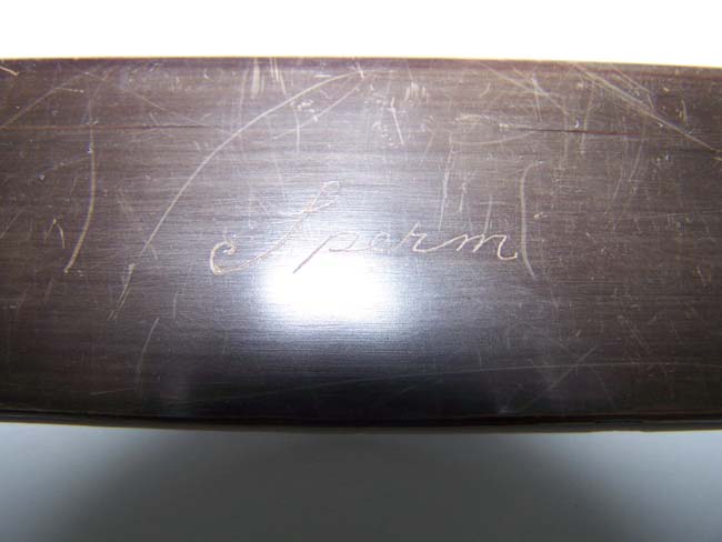A 19th century ANTIQUE scrimshawed Baleen Corset Busk depicting a Sperm and Right Whale — image 4